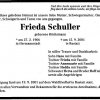 Hoechsmann Frieda 1906-2001 Todesanzeige